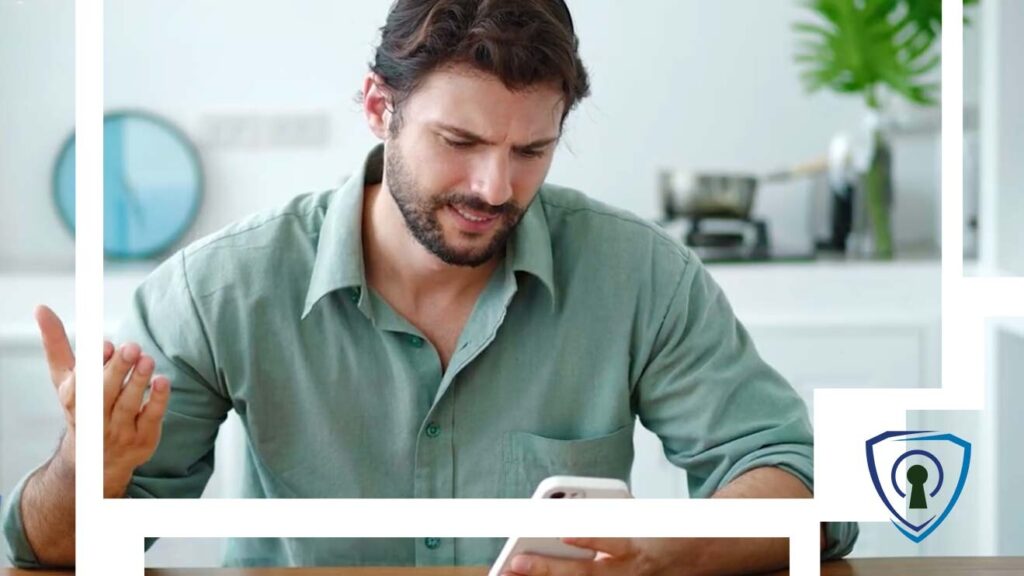 Frustrated cleaning business owner on cell phone