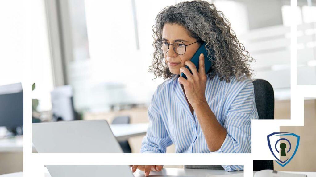 Business owner discussing hiring an appointment setting service for her cleaning company